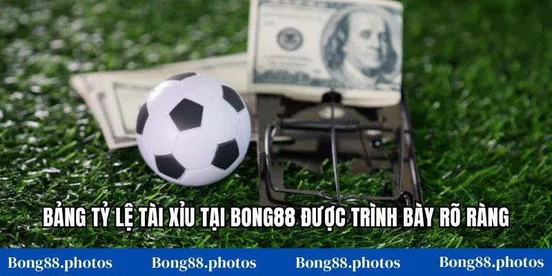 Bảng tỷ lệ tài xỉu tại Bong88 được trình bày rõ ràng