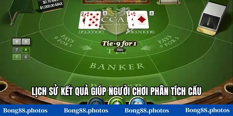 Lịch sử kết quả giúp người chơi phân tích cầu